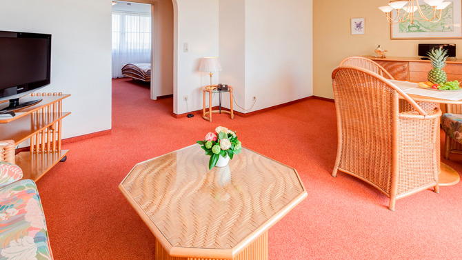 Ferienwohnung in Gr&ouml;mitz - 4 Jahreszeiten - Wohnzimmer Beispiel