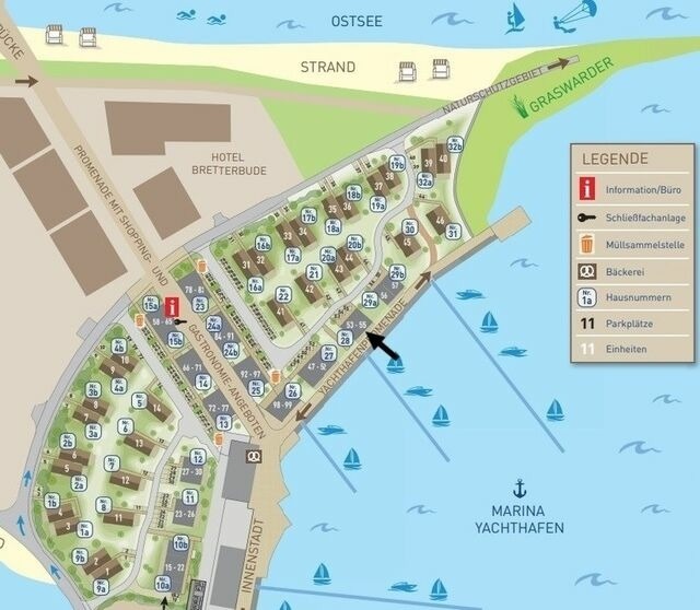 Ferienwohnung in Heiligenhafen - Ostsee - Maisonette - Appartement Nr. 53 "Sch&ouml;ne Aussicht" im Strand Resort - Bild 24