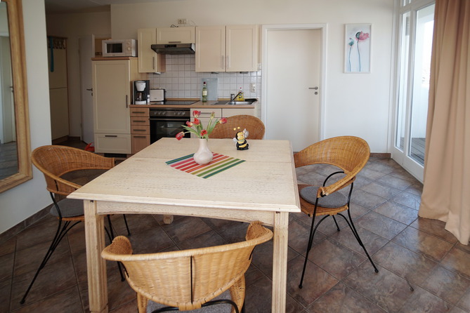 Ferienwohnung in Rerik - Ferienwohnung/Appartement Eism&ouml;we (Rerik) - offene K&uuml;che