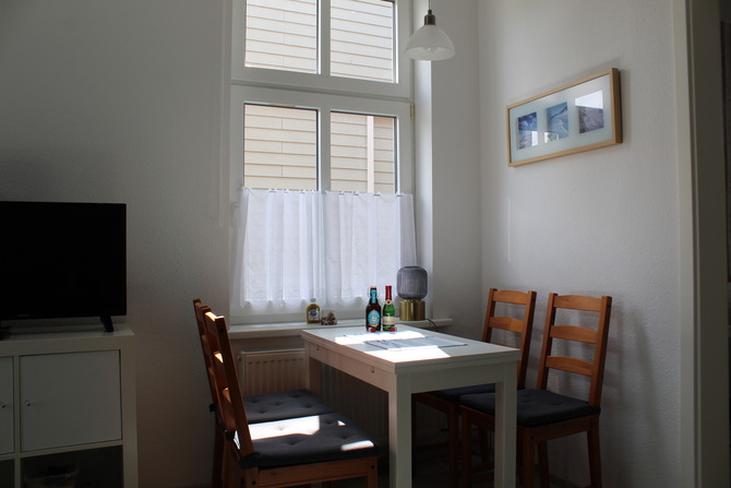 Ferienwohnung in Niendorf/Ostsee - Moesickes kleine FeWo - Essbereich
