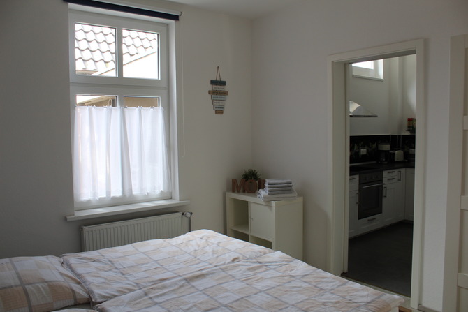 Ferienwohnung in Niendorf/Ostsee - Moesickes kleine FeWo - Zwei Matratzen je 90 x 200 cm