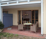 Ferienwohnung in Rerik - Klippenm&ouml;we - Terrasse S&uuml;dseite