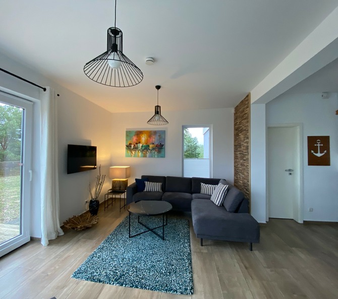 Ferienhaus in Pruchten - Ferienhus Darsskieker - Wohnzimmer