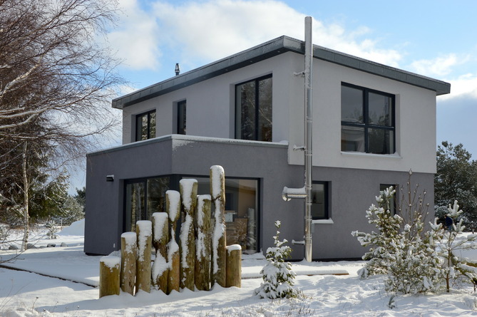 Ferienhaus in Pruchten - Ferienhus Darsskieker - auch im Winter wunderschön
