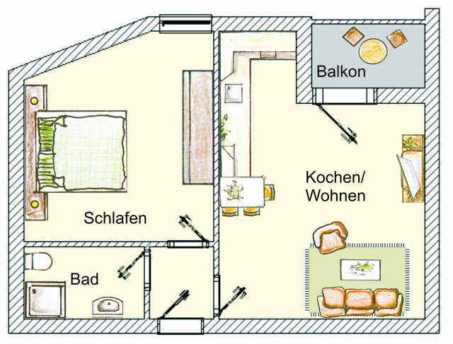 Ferienwohnung in Ahlbeck - (Brise) Haus Miramar App. 32 - Bild 12