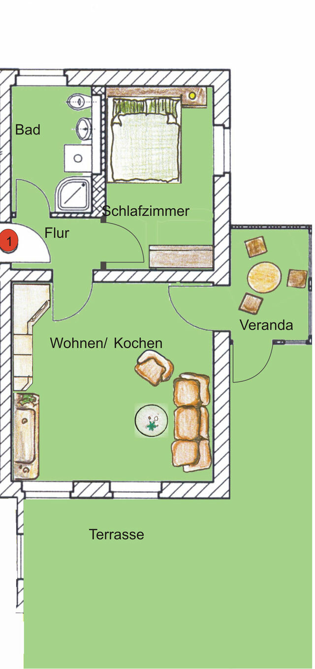 Ferienwohnung in Seebad Heringsdorf - (Brise) Villa Emmi App. 01 - Bild 12